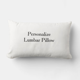Rectangle Faites Votre Propre Coussin Lombaire Simple