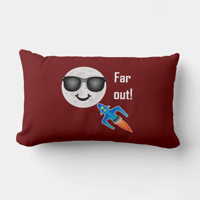 Rectangle Far Out Design - Coussin Lombaire 33 cm x 53 cm (Recto)