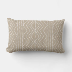 Rectangle Flèches en lin crème mignonne Coussin Lumbar à mot