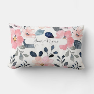 Rectangle "Floral Elegance : Conception Coussin personnalisé