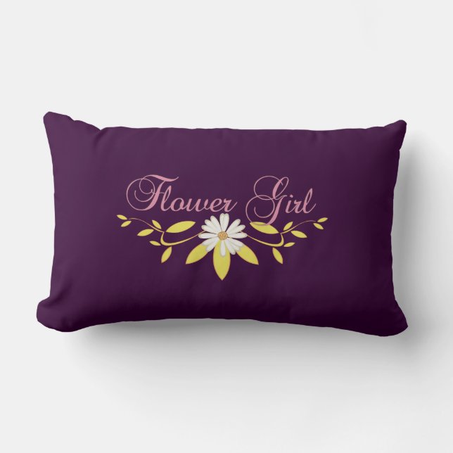 Rectangle Flower Girl Coussin cadeau (Recto)