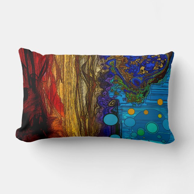 Rectangle Fram - coussin abstrait (Recto)