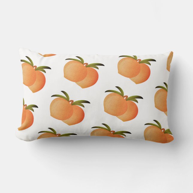 Rectangle Georgia Peaches Lumbar Coussin (Recto)