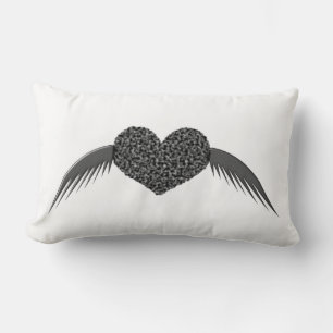 Rectangle Gothique aimer Coussin de coeur
