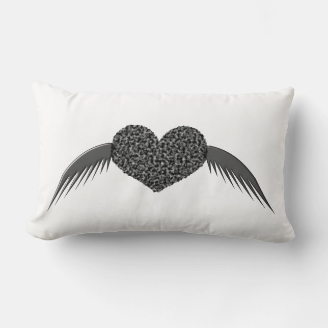 Rectangle Gothique aimer Coussin de coeur (Recto)