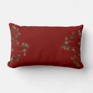 Rectangle Gousses de graines sur un coussin lombaire