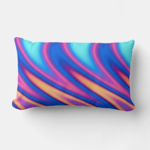 Rectangle Grand Coussin Aqua Flames