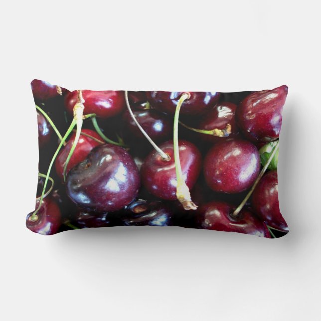 Rectangle Groupe de coussin de cerises (Recto)