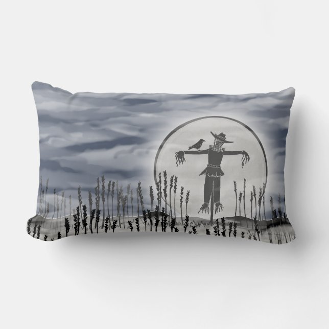 Rectangle Halloween Épouvantail Épouvantail Lancer Coussin (Recto)