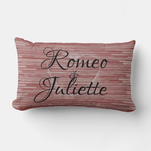 Rectangle HAMbyWG Lumbar Coussin - Pour toujours (Recto)