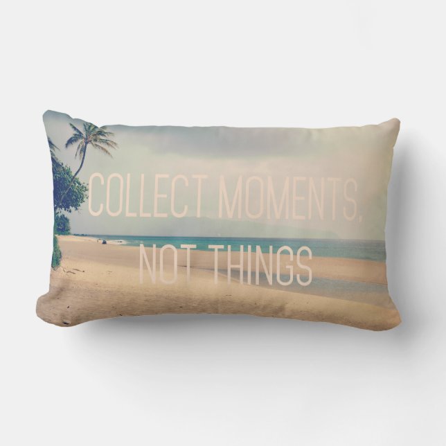 Rectangle Hawaii Beach Collect Moments Coussin (Recto)