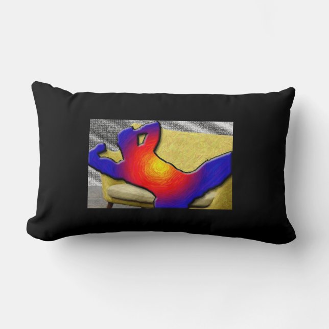 Rectangle Homme sur Coussin de Canapé (Recto)