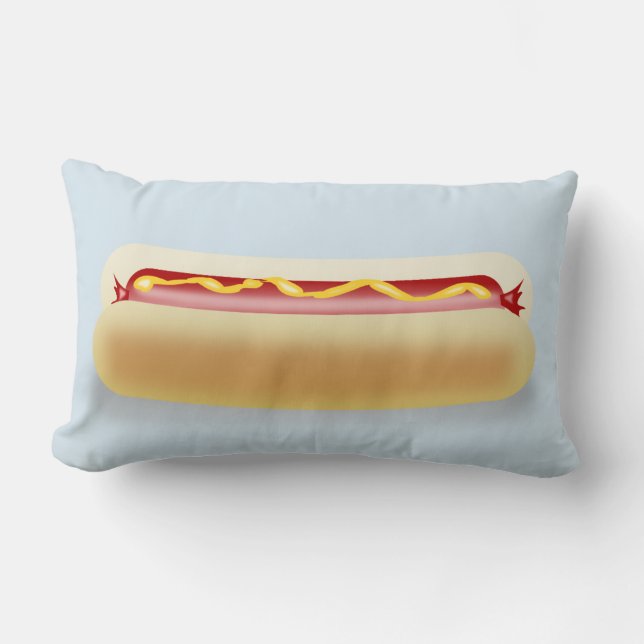 Rectangle HOTDOG lumbar Funny Coussin (Recto)