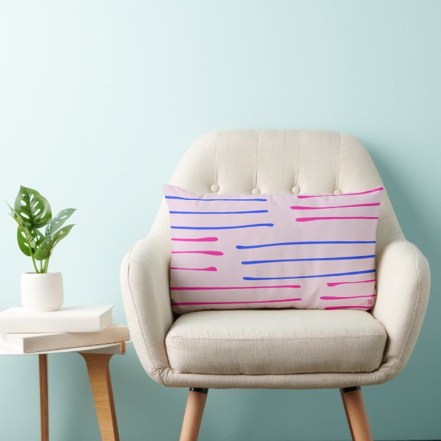 Rectangle Housse de coussin abstrait minimaliste (Chaise)