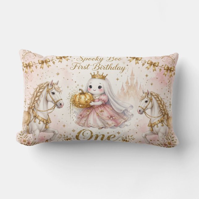 Rectangle Housse de coussin de nurserie Princesse Rose Fantô (Recto)