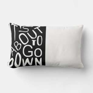 Rectangle Il est sur le point de descendre Lumbar Coussin