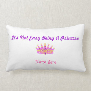Rectangle "Il n'est pas être facile une princesse" coussin