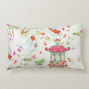 Rectangle Jardin japonais d'eau sur Coussin ivoirien