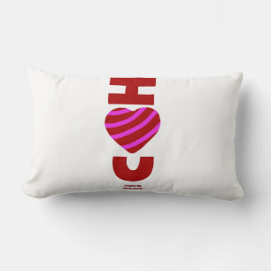 Rectangle Je t'aime Lumbar Coussin