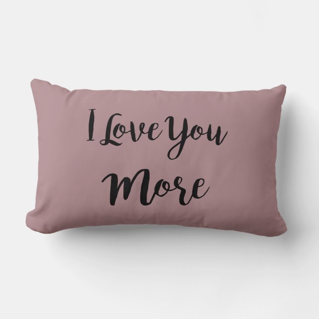 Rectangle Je T'Aime Plus Coussin Violet (Recto)