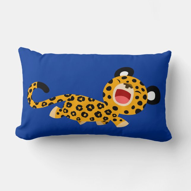 Rectangle Joli Coussin Leopard Facétieux Cartoon (Recto)