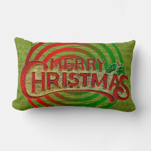 Rectangle Joyeux Coussin de Noël