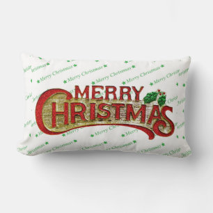 Rectangle Joyeux Coussin de Noël
