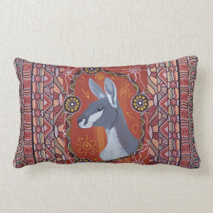 Rectangle Kangaroo Dreaming Automne Collection Coussin de Cu