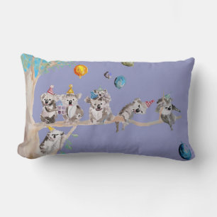 Rectangle Koala Anniversaire Cute Koalas Enfants Coussin pou