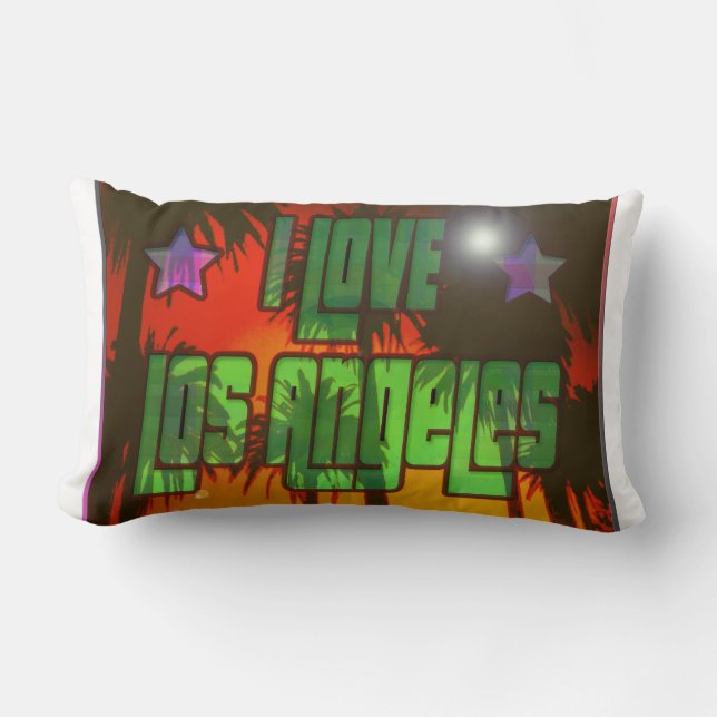 Rectangle LA Beautiful Burn Coussin (Recto)