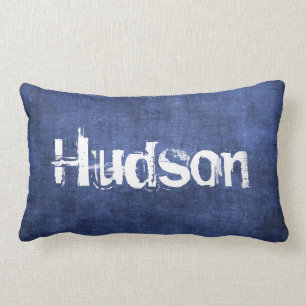 Rectangle La crèche de garçons de coussin de denim ou le
