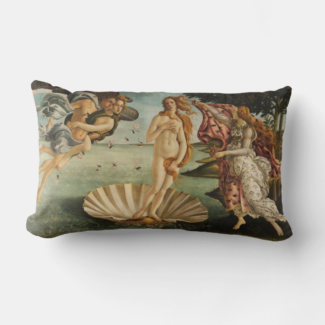 Rectangle La naissance du coussin de Vénus Botticelli art (Recto)