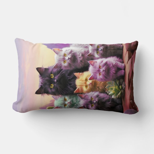 Rectangle La révolution du confort vertical : Coussin Cat Lu (Recto)