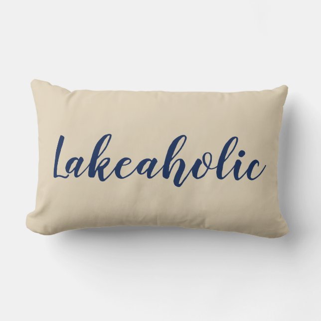 Rectangle Lakeaholic | Coussin Lake House (Recto)