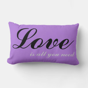 Rectangle L'amour est tout ce dont vous avez besoin Coussin