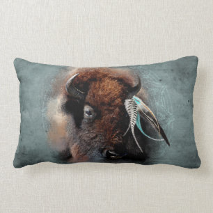 Rectangle Le bison - coussin