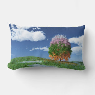 Rectangle Le Coussin de l'arbre de saison