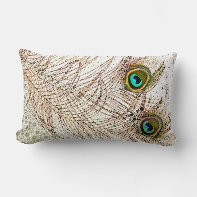 Rectangle Le paon fait varier le pas du coussin lombaire (Recto)