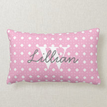 Le rose a modelé le coussin personnalisé par bébé