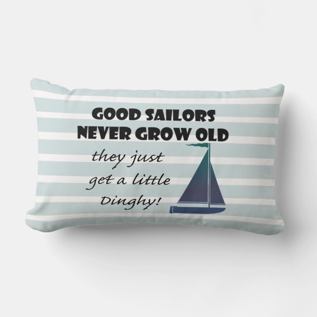 Rectangle Les bons marins ne vieillissent jamais, coussin de (Recto)