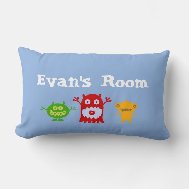 Rectangle Les petits monstres ont personnalisé le coussin (Recto)
