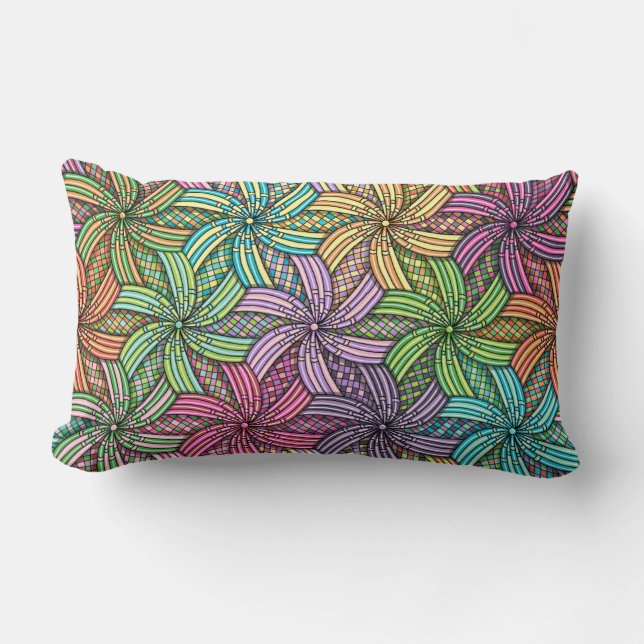 Rectangle Les remous de Starburst ont modelé le coussin (Recto)