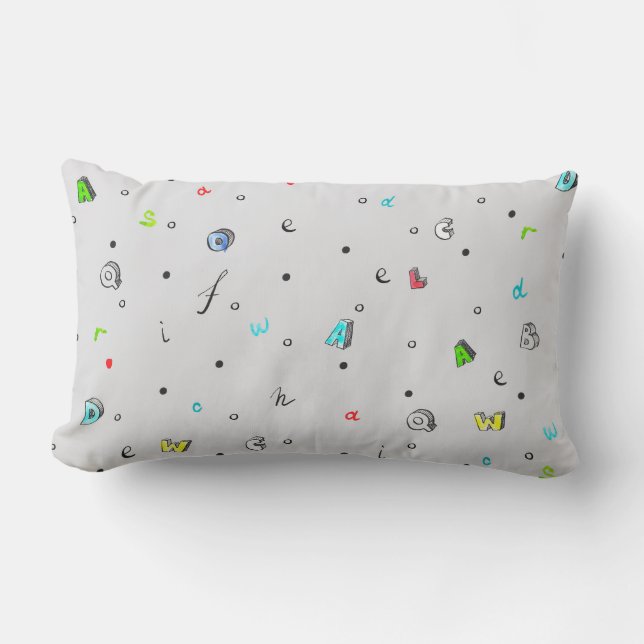 Rectangle Lettrage du coussin de conception (Recto)