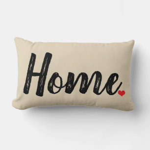 Rectangle Lettres de texture de MAISON avec Coussin lombaire