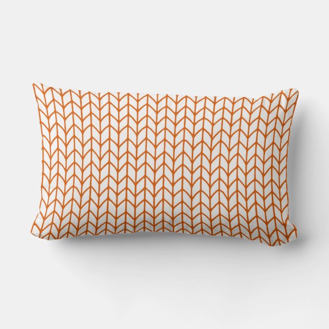 Rectangle LIGNE D'OR KNIT Lumbar Coussin (Verso)