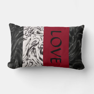 Rectangle Love My Cat Reversible Lumbar Coussin