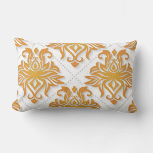 Rectangle Lumbar Coussin Gold Design