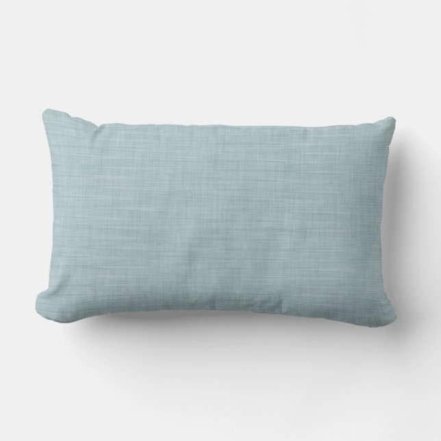 Rectangle Lumbar Coussin Lumbar en Texture bleu Aqua (Recto)