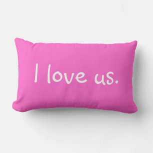 Rectangle M. & Mme I LOVE US Lumbar Coussin