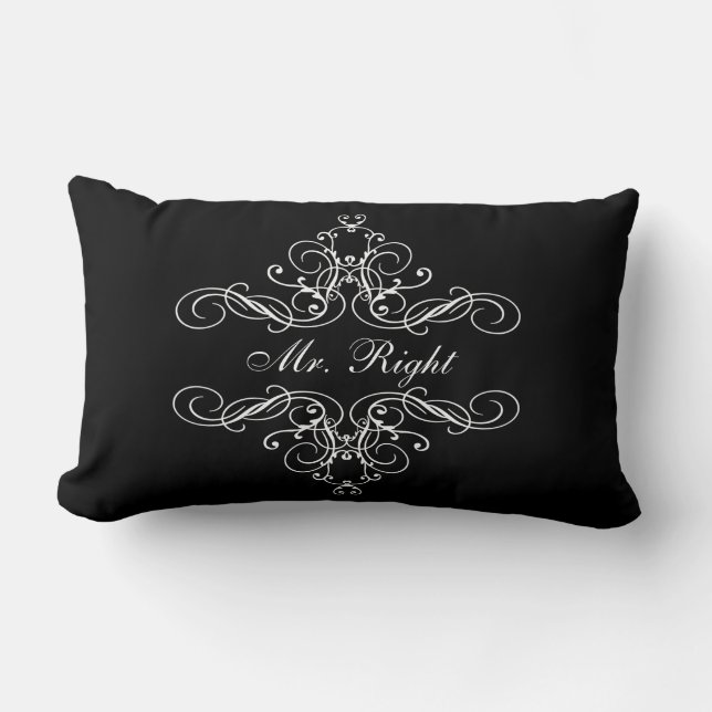 Rectangle M. Right Elegant Boudoir Bed sien et son coussin (Recto)